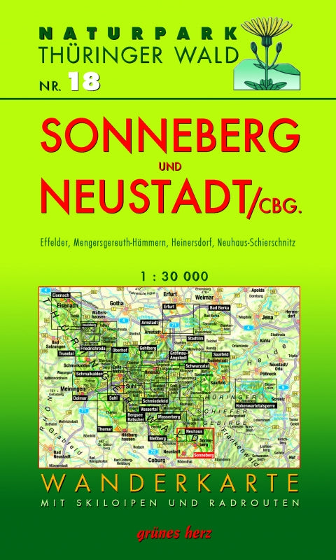 Wanderkarte Sonneberg und Neustadt/Cbg. - 1:30.000