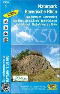 UK50-1 Naturpark Bayerische Rhön - Wanderkarte 1:50.000 Bayern