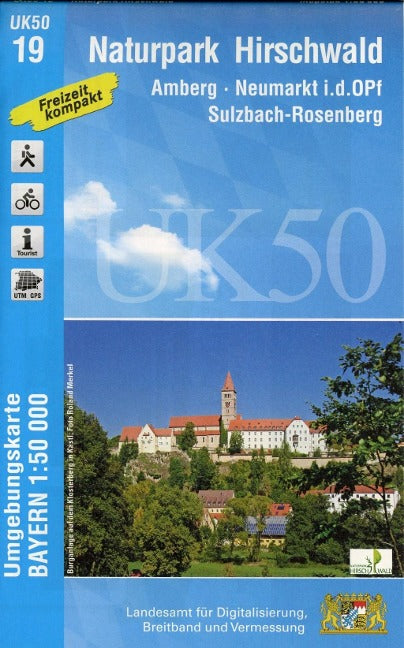 UK50-19 Naturpark Hirschwald - Wanderkarte 1:50.000 Bayern