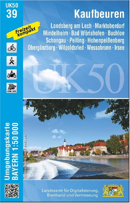 UK50-39 Kaufbeuren - Wanderkarte 1:50.000 Bayern