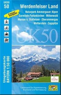 UK50-50 Werdenfelser Land - Wanderkarte 1:50.000 Bayern