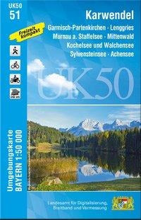 UK50-51 Karwendel - Wanderkarte 1:50.000 Bayern