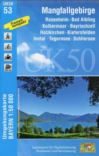UK50-53 Mangfallgebirge - Wanderkarte 1:50.000 Bayern