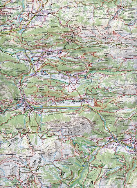 292 Vorarlberg 1:50000 - Kompass Wanderkarten