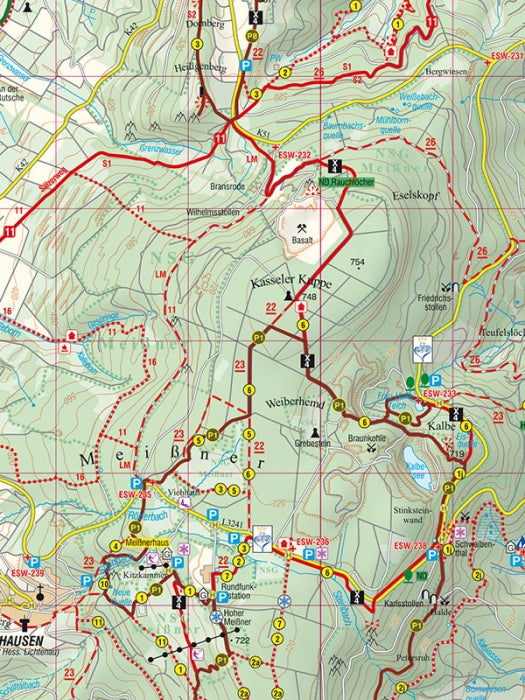 Bad Sooden-Allendorf und Hoher Meißner 1:25.000 - Rad- und Wanderkarte