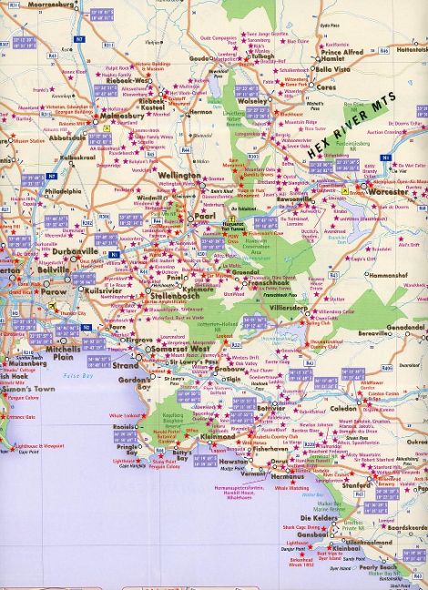 Western Cape 1:500.000 - Straßenkarte MapStudio - Südafrika