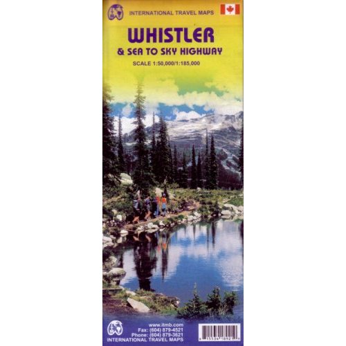Whistler & Sea To Sky Highway - 1:50,000 / 1:185,000