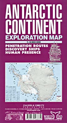 Antarctic Continent Exploration Map (Antarktis)